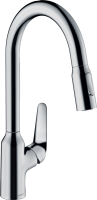змішувач для кухні Hansgrohe Focus M з витяжним душем, 2jet, sBox, хром (71820000)