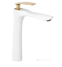 смеситель для умывальника Rea Orbit бело-золотой (REA-B2053)