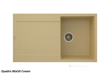 Кухонна мийка Fabiano Quadro 86x50x20 cream