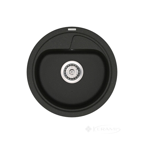 Кухонна мийка Vankor Polo 45x45 black + сифон (PMR 01.45)