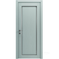 дверное полотно Rodos Style 1 600 мм, полустекло, сосна браш mint