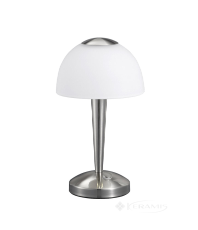 Настільна лампа Trio Ventura, біла, нікель матовий, LED (529990107)