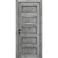 дверне полотно Rodos Style 5 600 мм, напівскло, мармур сірий