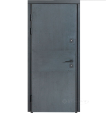 двері вхідні Булат Термо House 950x2050x95 ліва модель 703/191, темний антрацит/білий атласний (0071)