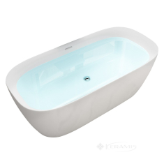 ванна акриловая Volle 12-22 170x80 отдельностоящая, матовая + сифон (12-22-808M)