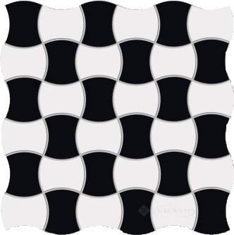 Мозаїка Tubadzin Матеріал London Bond Street 3 29,8x29,8 black