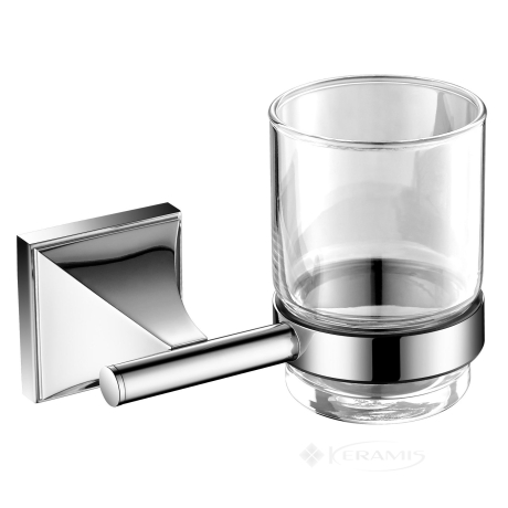 Склянка з тримачем Devit Classic хром (6010151)