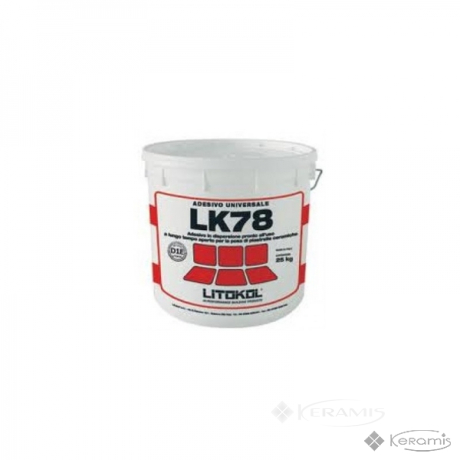 Клей для плитки Litokol Adesivo Universale LK78 акрил основа, білий 25 кг (LK780025)