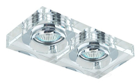 точечный светильник Azzardo Vektor S, прозрачный, 2 лампы (SC760SQ-A2 / AZ1620)