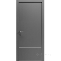 дверне полотно Rodos Modern Flat-04 800 мм, глухе, каштан сірий