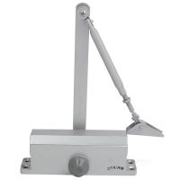 дверной доводчик BRUNO BR3 мат хром з блокуванням у відкритому положенні 85кг