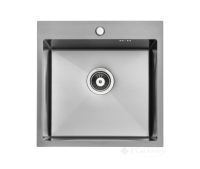 кухонна мийка Granado Galera 50x50x22 нержавіюча сталь-чорний (GS02201B)
