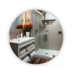 зеркало Qtap Taurus R600 с LED-подсветкой Touch и антизапотеванием (QT2478R607)