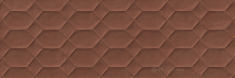 плитка Ragno Resina 40x120 terracotta struttura bee 3D ret (R79S)
