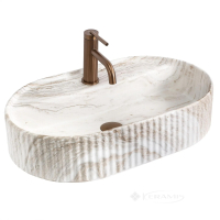 умивальник Rea Marcela Kallisto 60x37 матовий, бежевий (REA-U3517)