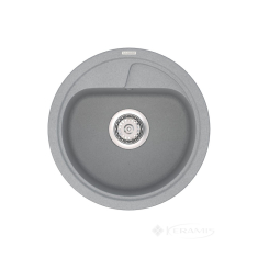 кухонна мийка Vankor Polo 45x45 gray + сифон (PMR 01.45)