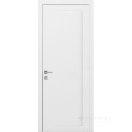 Дверное полотно Rodos Loft Arrigo 600 мм, глухое, белый мат