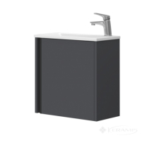 тумба с умывальником Juventa Leo 50,3x50x25 подвесной, антрацит (Leo-50)