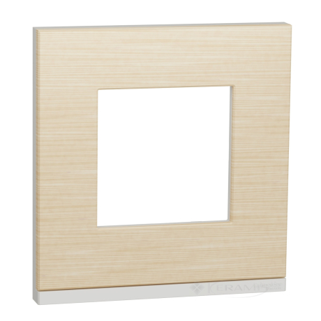 Рамка Schneider Electric Unica New 1 пост., клен, белая (NU600283)