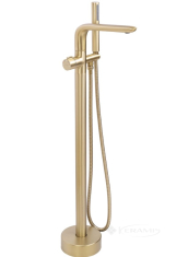 змішувач для ванни Rea Clark окремостоящий, gold brush (REA-B5303)
