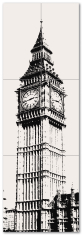 декор Tubadzin Zien London Big Ben 1 59,8x179,8 white