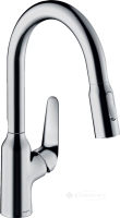 змішувач для кухні Hansgrohe Focus M з витяжним душем, 2jet, sBox, хром (71821000)