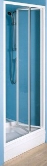 Душевая кабина Kolpa San Luna TVZ/S 80x80 стекло каленое шиншила, профиль белый (534082)