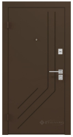 двері вхідні Rodos Basic S 960x2050x83 коричневий C407/білий каштан (Bas 003)
