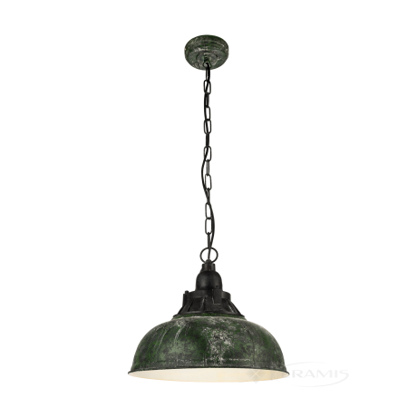 Люстра Eglo Grantham 1 37 см, зеленый состаренный, черный (49735)