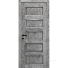 дверное полотно Rodos Style 5 700 мм, полустекло, мрамор серый