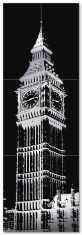 декор Tubadzin Zien London Big Ben 2 59,8x179,8 black