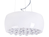 подвесной светильник Azzardo Quince, белый, хром, 6 ламп (AZ0702 / LP1056-6)