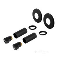 комплект маскировочный полотенцесушителя Navin Vario Term GZ1/2"хPEX 16х2, черный структурный (ZMR1GZ1/2х1614)