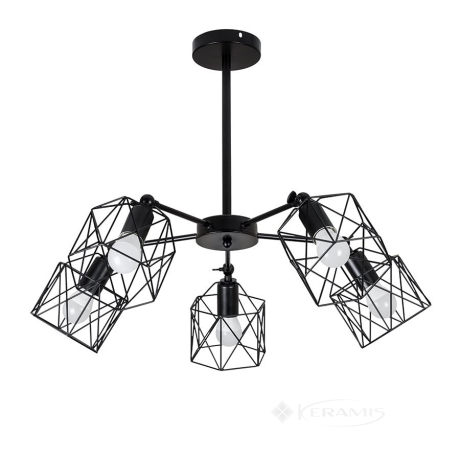 Люстра Levistella (752F101-5 BK) стиль лофт