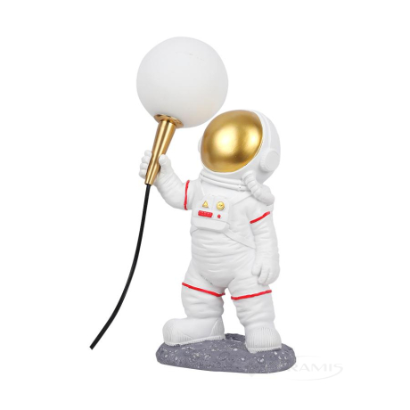 Светильник настольный Levistella декоративный, космонавт, белый-золото (784V1005-1)