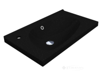 умывальник Miraggio Titania Mirastone 69,5x39,6 black shine (8813477)