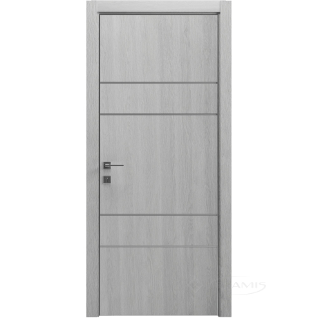 Дверное полотно Rodos Modern Flat-04 800 мм, глухое, дуб сонома