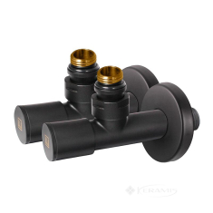 комплект дизайн кранов Ideale Dante 1/2"x1/2" черный