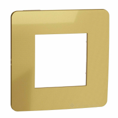 рамка Schneider Electric Unica New 1 пост., золота, бежева (NU280260)