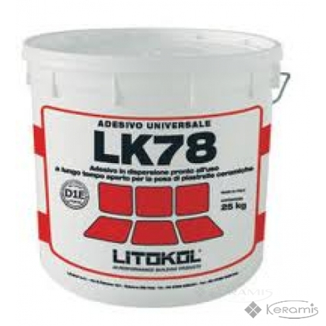 Клей для плитки Litokol Adesivo Universale LK78 акрил основа, білий 2,5 кг (LK7802.5)