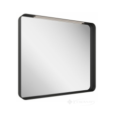 зеркало Ravak Strip 90,6x70,6 black с LED подсветкой (X000001572)