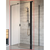 душевая кабина Radaway NES KDS II 120 левая, безопасное стекло, прозрачное, чёрная (10033120-54-01L)