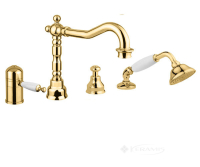 змішувач для ванни і душа Bugnatese Oxford золото (OXDO6355)