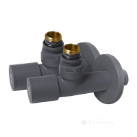 комплект дизайн кранов Ideale Dante 1/2"x1/2" антрацит