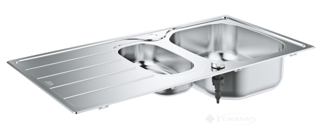 Кухонна мийка Grohe K200 96,5x50 зі зливом, нержавіюча сталь (31564SD1)