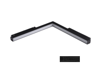 трековый светильник Azzardo Saga 24W 3000K B corner milky120 black (AZ4617)