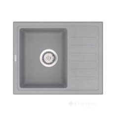 кухонная мойка Vankor Lira 55,5x45 gray + сифон (LMP 02.55)