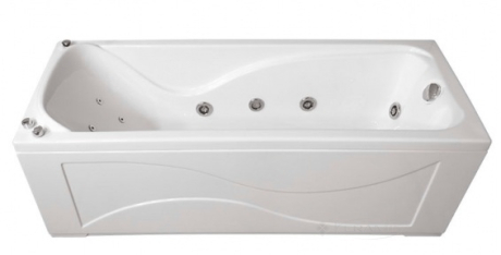Акрилова гідромасажна ванна Кет, 1500 x 700 мм (гідро 0,9 Квт + спина)