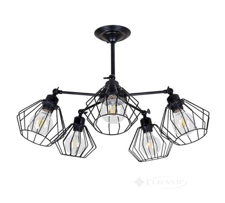 Люстра Levistella (752F108-5 BK) стиль лофт