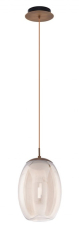 подвесной светильник Azzardo Helena B, бронза, прозрачный, LED (AZ3342)